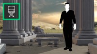 Ancient Greek Columns Scenery - Virtual Set