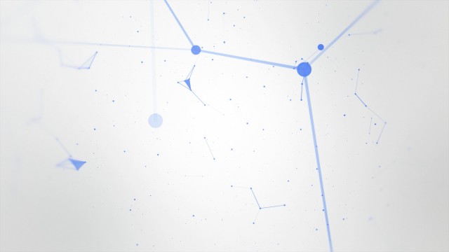 Blue abstract geometry animation with seamless Loop