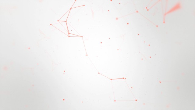 Red abstract geometry animation with seamless Loop