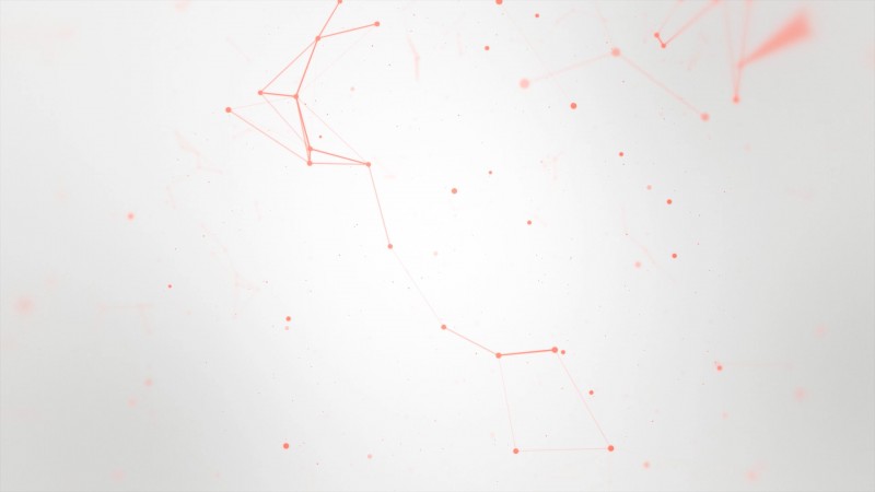 Red abstract geometry animation with seamless Loop