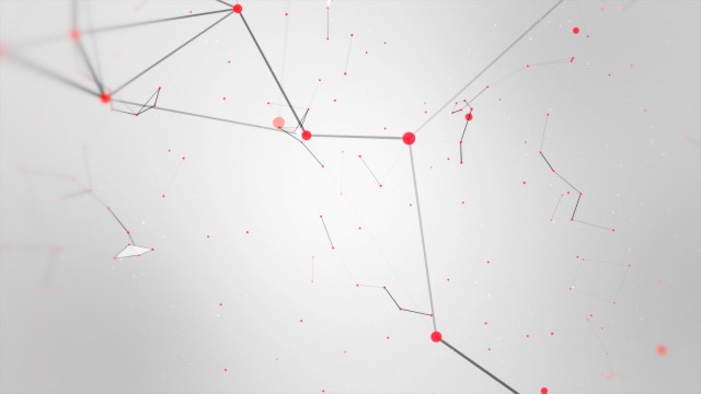 Red and Black abstract geometry animation with seamless Loop