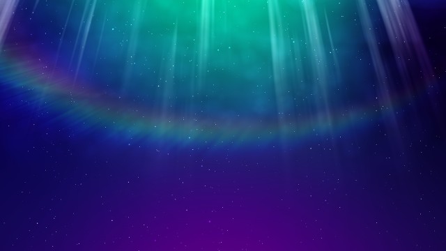 Aurora background with light rays and particles