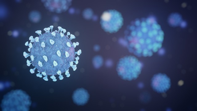 Coronavirus 2019-nCov outbreak. Influenza type virus background as dangerous asian flu. Pandemic medical health risk concept.
