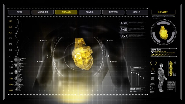 Human Heart X-Ray Scan Interface