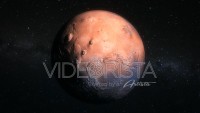 Mars Red Planet seen from Space Satellite Telescope