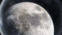 The Moon seen from Earth Telescope
