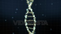 Abstract representation of digital DNA molecule. For visuals, biology, biotechnology, chemistry, science, medicine, genetic engineering, artificial intelligence, cosmetics or as motion background.