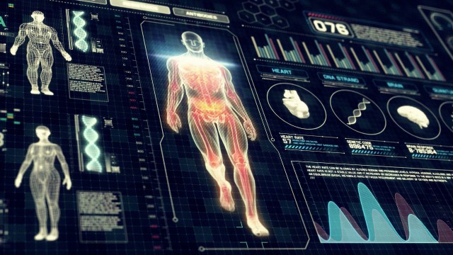 3D Human Walking on Futuristic Tablet Interface